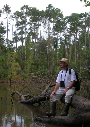 Jim Armacost in the field.